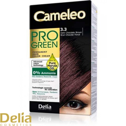 Boja za kosu CAMELEO PRO GREEN - Tamno čokoladno-braon 3.3